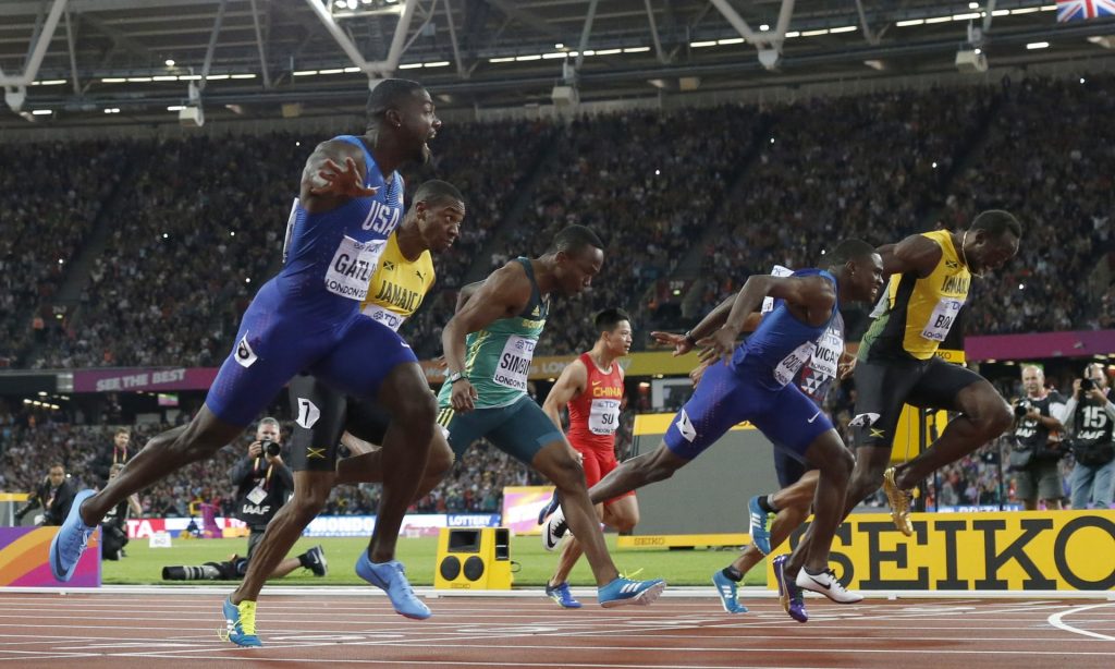 gatlin_londres2017 Photograph: Matt Dunham/AP