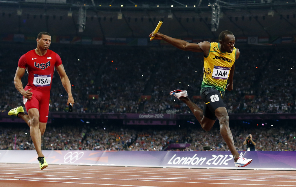 Bolt Londres 4x100