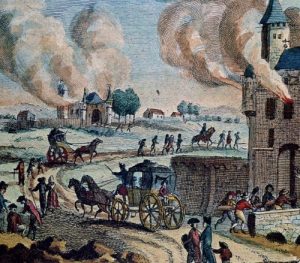 Asaltos campesinos contra mansiones señoriales. Verano de 1789. Autor desconocido. Museo Carnavalet