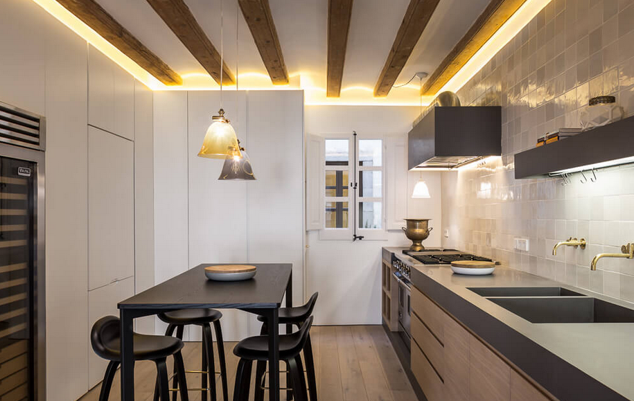 Vigas de madera a la vista | La Casa de Cora