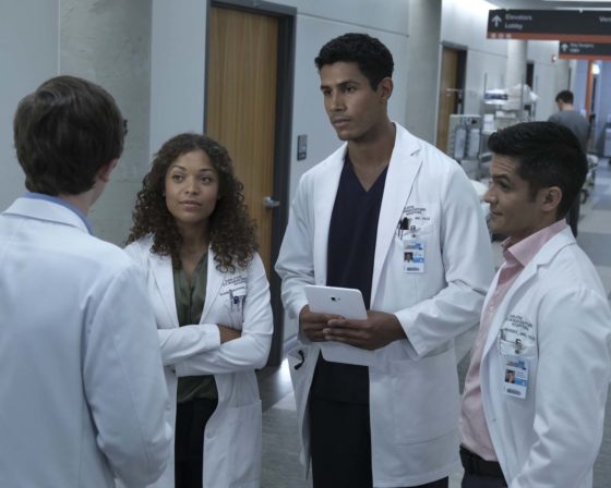 THE GOOD DOCTOR - "Mount Rushmore" - Dr. Shaun Murphy's attention to detail complicates his first day at St. Bonaventure Hospital. Meanwhile, Dr. Claire Browne learns a valuable lesson about honesty when confronted with a difficult diagnosis for her patient. "The Good Doctor" airs MONDAY, OCTOBER 2 (10:01-11:00 p.m. EDT), on The ABC Television Network. (ABC/Eike Schroter) ANTONIA THOMAS, CHUKU MODU, NICHOLAS GONZALEZ