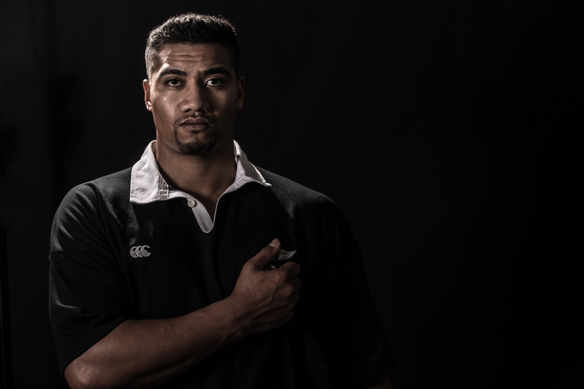Mosese Veaila plays the late All Black great Jonah Lomu. Photo / Supplied.